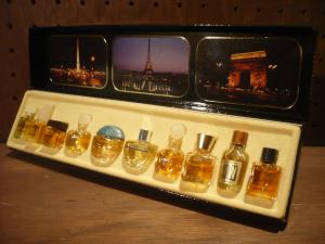 French glass perfume bottles SET