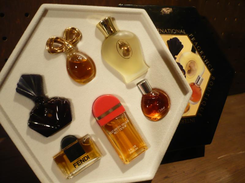 French glass perfume bottles SET