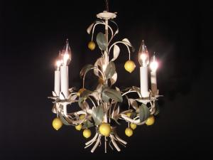 French LEMON chandelier 5灯（レモンつき！）