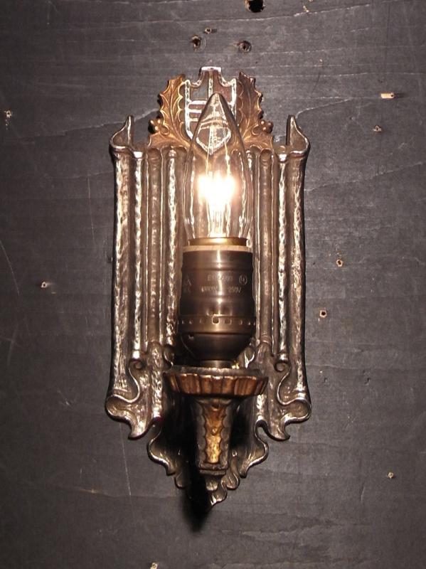 エンブレム付きウォールブラケット、壁ブラケット照明、ウォールランプ、ライト、レトロ照明　LCB 0399（4）