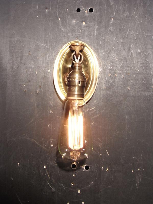 真鍮ブラケット、壁ブラケット照明、ウォールランプ、ライト、レトロ下向き照明　LCB 0384（7）