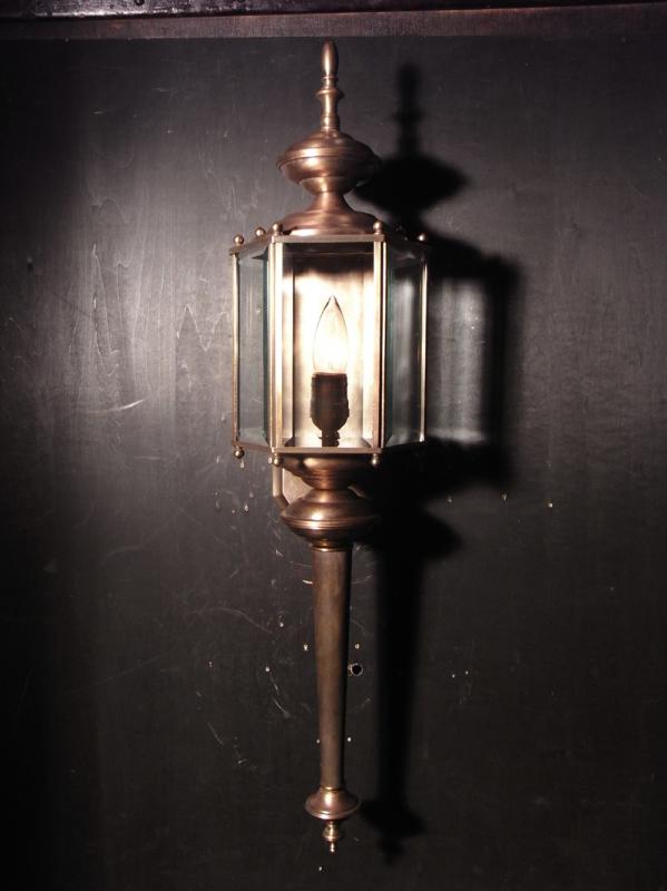 イタリアン真鍮ランタンウォールブラケット、壁ブラケット照明、ウォールランプ 、ライト　LCB 0378（4）