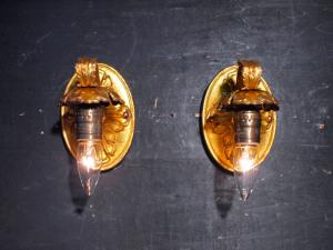 gold oval wall bracket 1灯＜PAIR＞