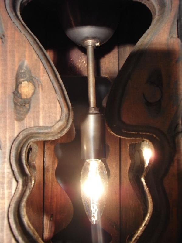 リビング照明、木製アイアンシャンデリア、大型シャンデリア　LCH 0949（4）