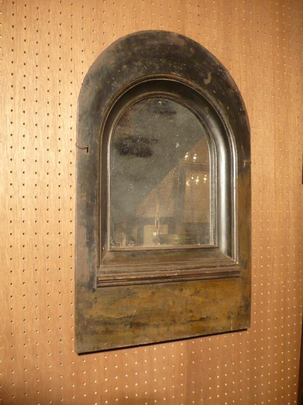 black iron wall mirror