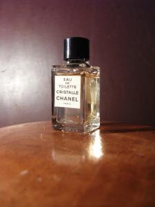 French glass perfume bottle