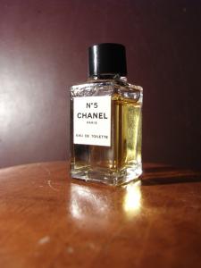 French glass perfume bottle