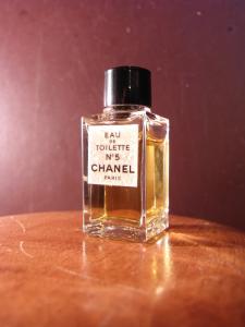 French glass perfume bottle