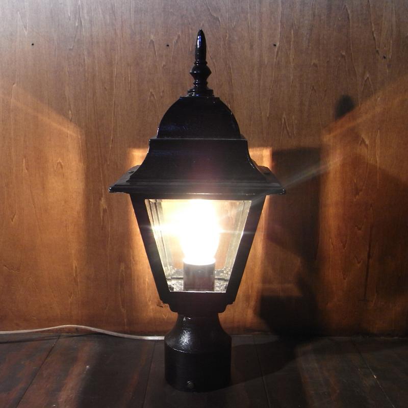 black porch lantern table lamp 1灯