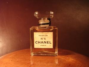 French glass perfume bottle