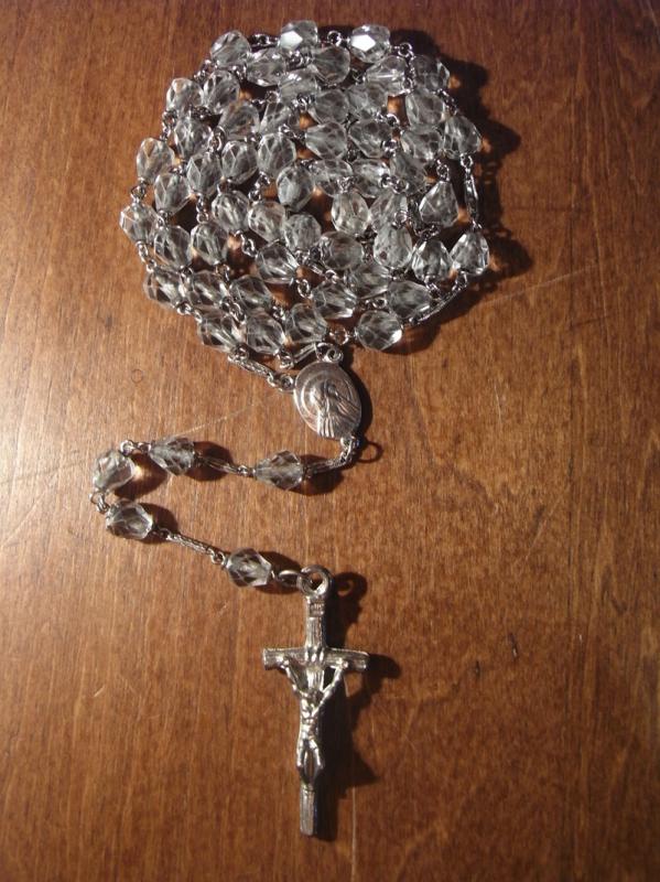 Italian glass beads rosary