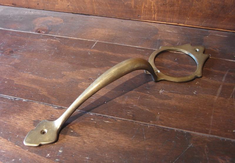 Italian brass door handle