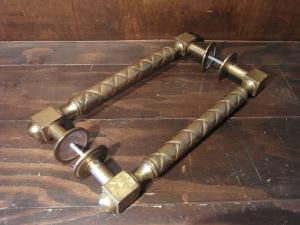 English brass door handle SET