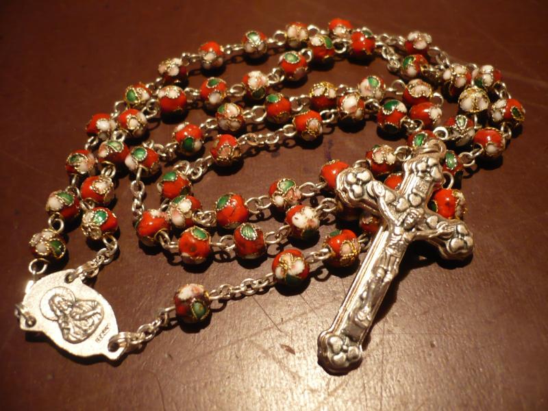 Italian glass beads rosary