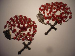 Italian glass beads rosary（2点あり！）