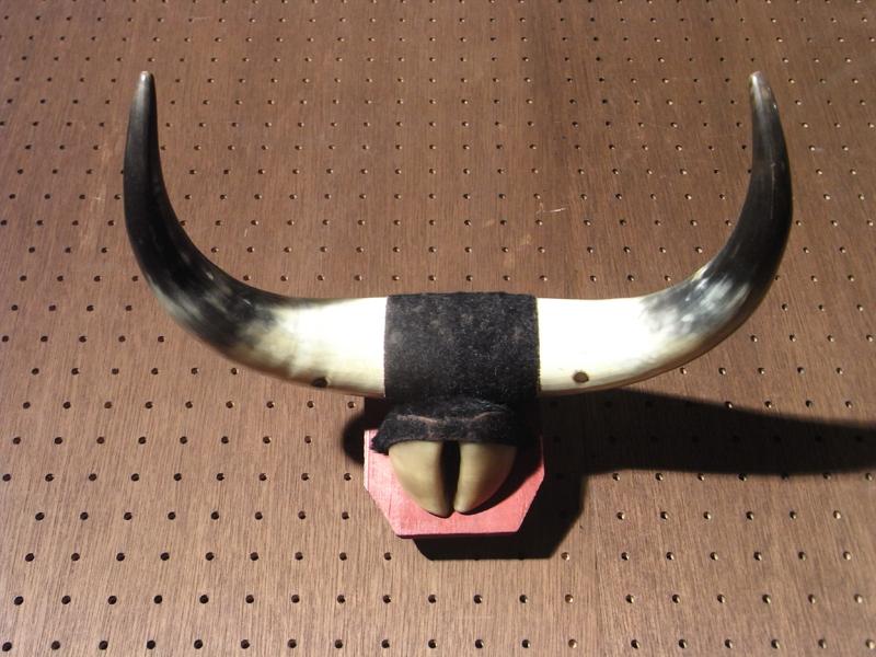 牛の角オーナメント、水牛ツノ壁掛け飾り　BCM 0068（2）