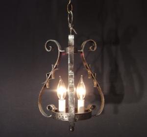 Italian black iron lamp 3灯