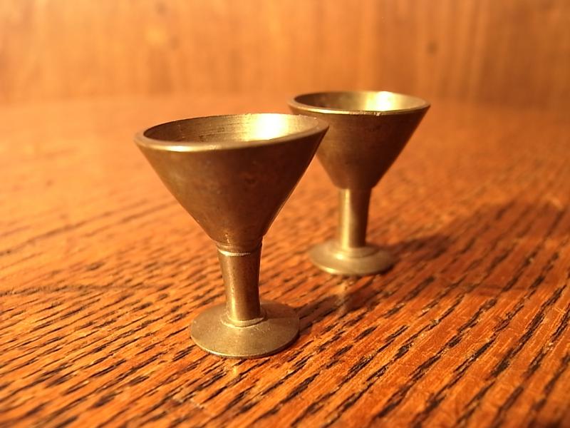 Italian mini brass cup（2点あり！）