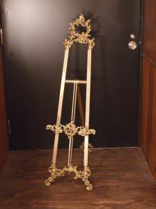 Italian brass easel