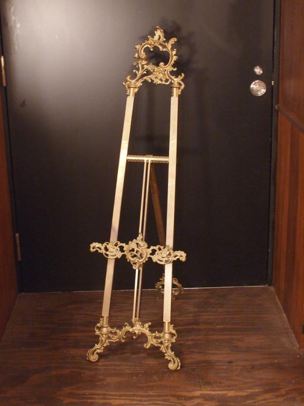 Italian brass easel