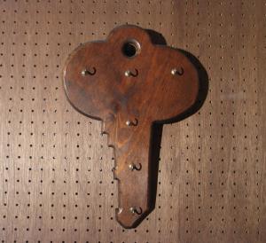 wood key hanger