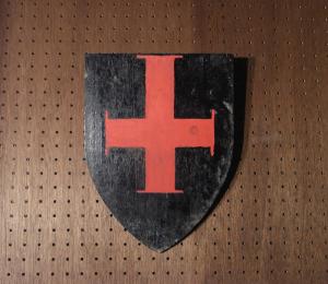 French wood emblem wall ornament
