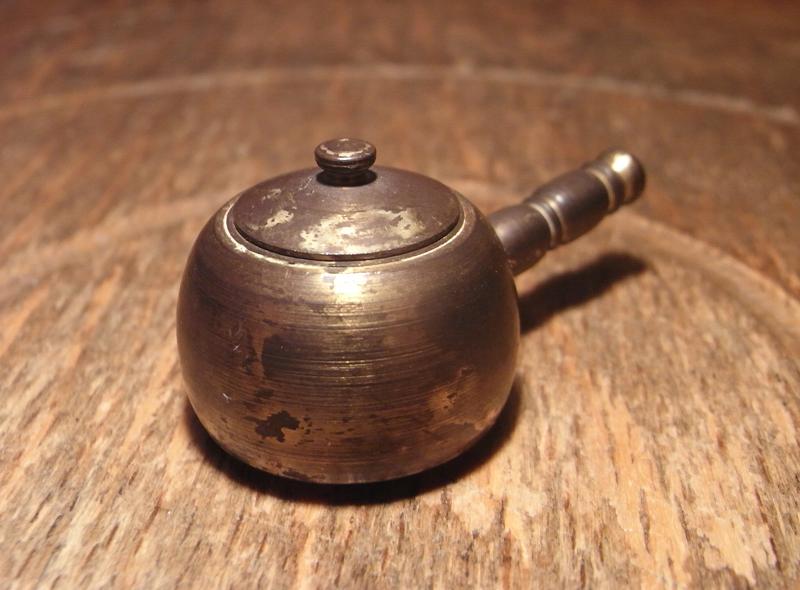 Italian mini brass saucepan（片手鍋）