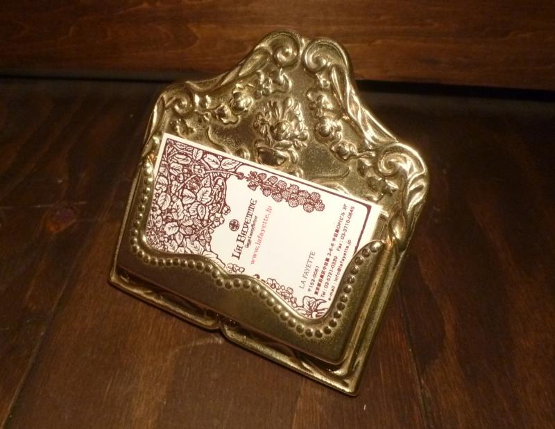 Brass card stand 