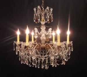 French brass & FRUITS chandelier 6灯