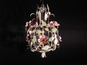 Italian PINK flower chandelier 3灯