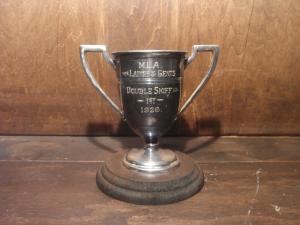 wood base DOUBLE SKIFF trophy