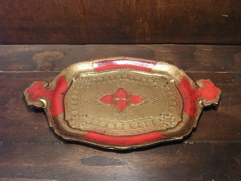 Italian red tray