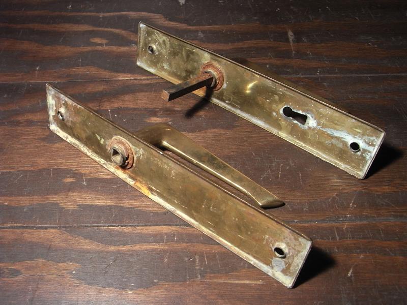 1950年代フランス製真鍮レバーハンドル通販 中目黒実店舗あり ドアカスタム ドアDIY ドアパーツ、ハードウエア真鍮ドア取っ手 家具パーツ LCM 4750(5)