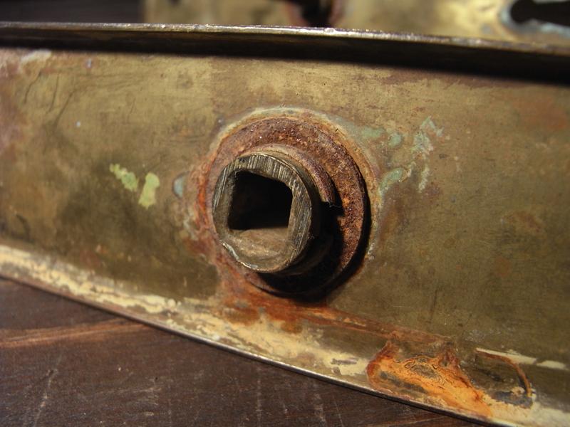 1950年代フランス製真鍮レバーハンドル通販 中目黒実店舗あり ドアカスタム ドアDIY ドアパーツ、ハードウエア真鍮ドア取っ手 家具パーツ LCM 4750(6)