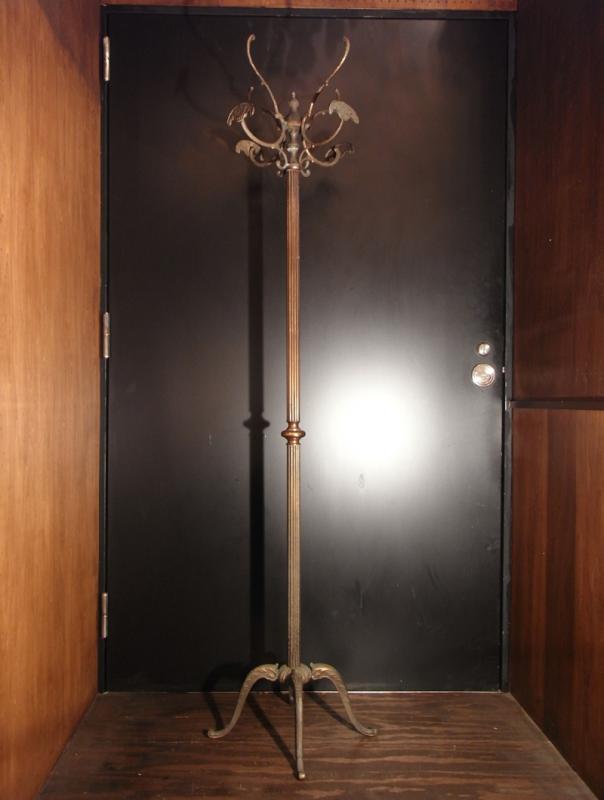 Italian brass coat rack