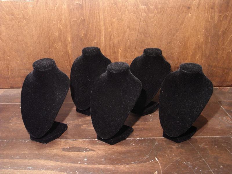 black velvet accessory display stand