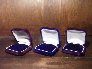 purple velvet jewelry case（3点あり！）