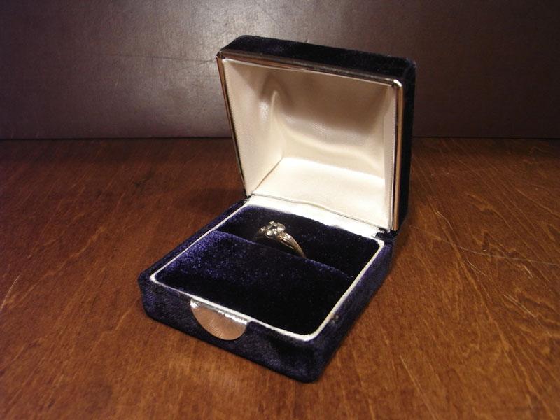 black velvet ring case