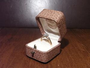 pink beige ring case