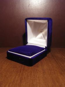 blue velvet ring case