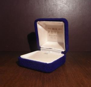 blue velvet jewelry case