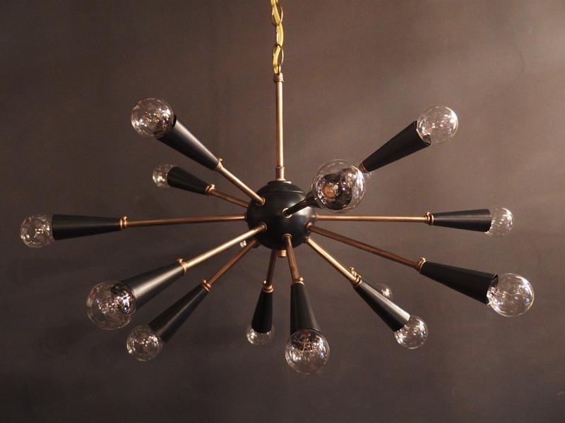 redrock original  「European sputnik chandelier」　RRO 0098/M/BLK（2）