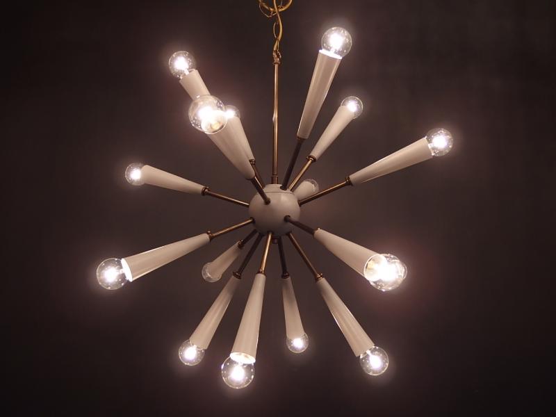 redrock original  「European sputnik chandelier」　RRO 0099/WHT（7）