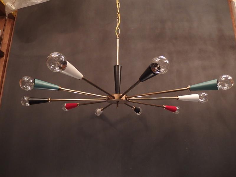 redrock original  「European sputnik chandelier」　RRO 0100/M/Multi（6）