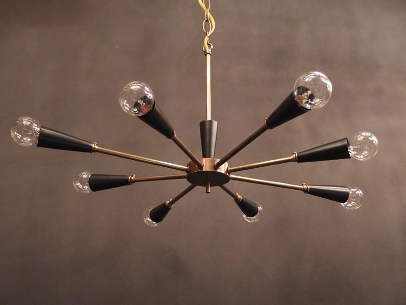 redrock original  「European sputnik chandelier」　RRO 0100/S/BLK（4）