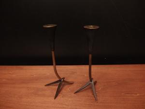Brass candle holder 2Pset