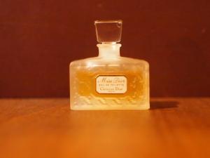 French glass perfume bottle