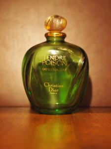 French glass perfume bottle