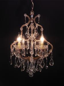 French beads chandelier 4灯（ビーズ巻き）