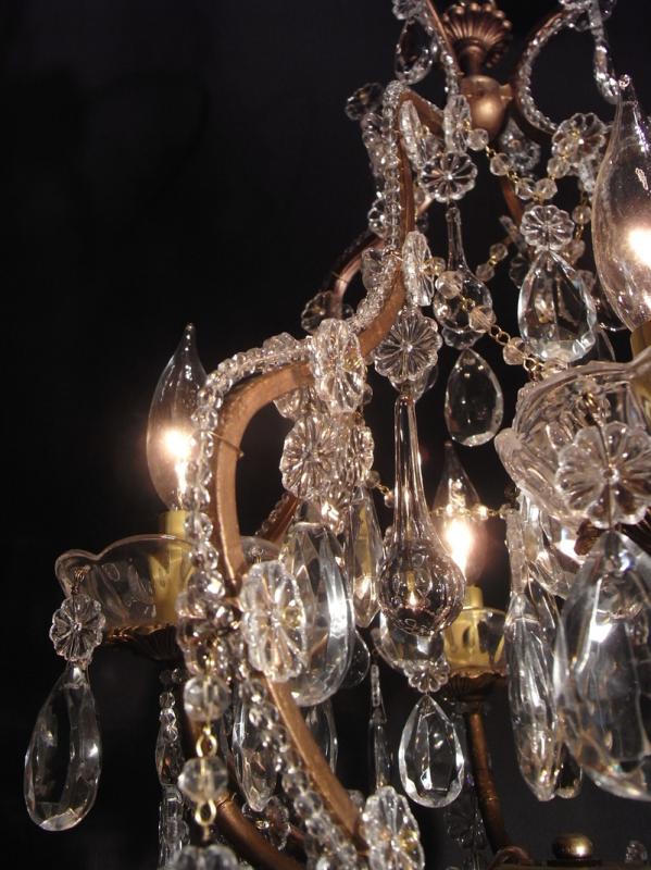 フランス製ガラスビーズシャンデリア、玄関照明、インテリア照明、リビングシャンデリア　LCH 0999（5）